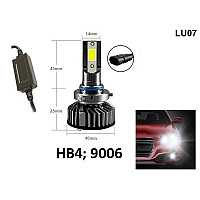 LED HB4 9006 диодни крушки с бяла светлина - 36W, 4000 lm - LU07