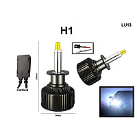 Два броя 360 LED диодни крушки, EMC-ready, без смущения - 72W, 6000k - LU13