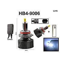 Мощни LED HB4 9006 крушки с мощен турбо вентилатор - 72W - LU16
