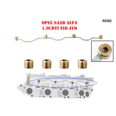 Ремонтен комплект за вихрови клапи за Opel Saab Fiat Alfa - RO02