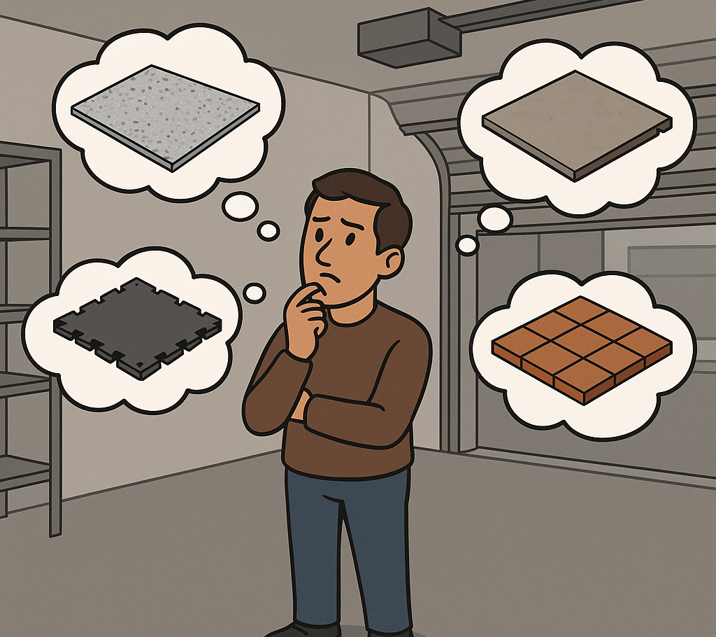 Идеи за настилки в гаража